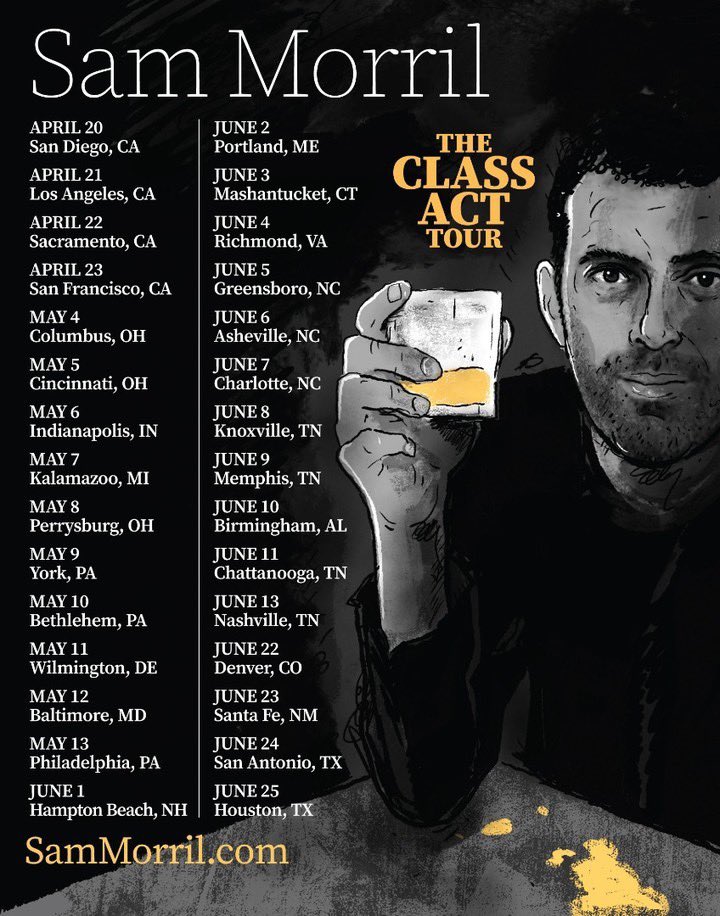 New cities. Pre-sale Begins Wed 3/22 at 10AM with code CLASS. See ya on the road.