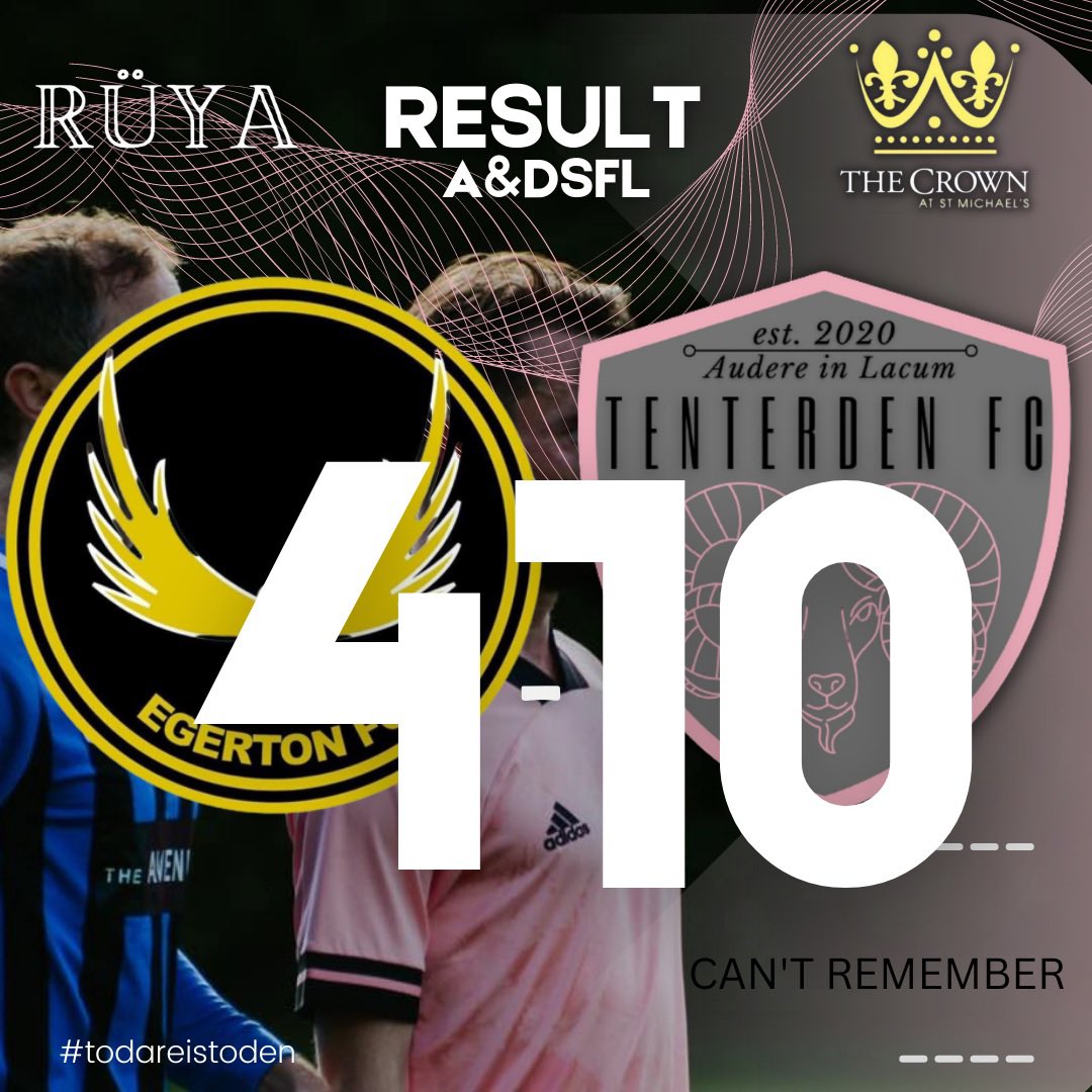 Lee &amp; Alf scored. Up the Smeeth.
#todareistoden