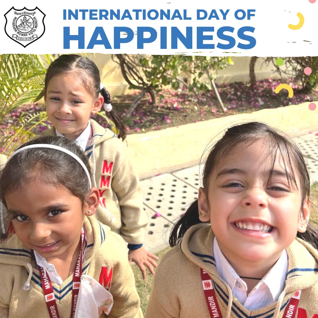MMVMUdaipur's tweet photo. Best wishes for the International Day of Happiness. Happiness is all around you; once you find it, keep it close to you always.
#internationaldayofhappiness #happiness #life #education #learning #mmvm #udaipur #Rajasthan #India https://t.co/luwjCeS0gw