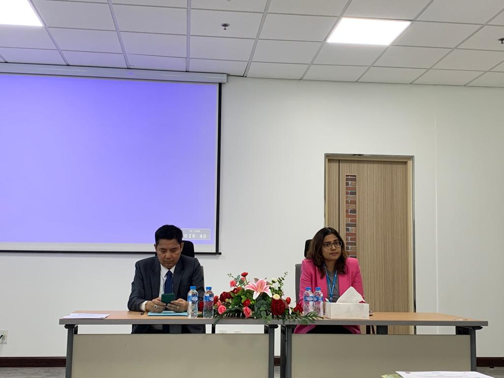 TMokhduma's tweet photo. Co-chaired the opening ceremony of the training on Verifier TD&amp;B for border officials of Department of Immigration today. Facilitated by the Document Examination Support Center from @IOMAsiaPacific, the training is organized by @IOM_Laos &amp;  supported by the Govt. of Japan. https://t.co/nyadgaNpu0