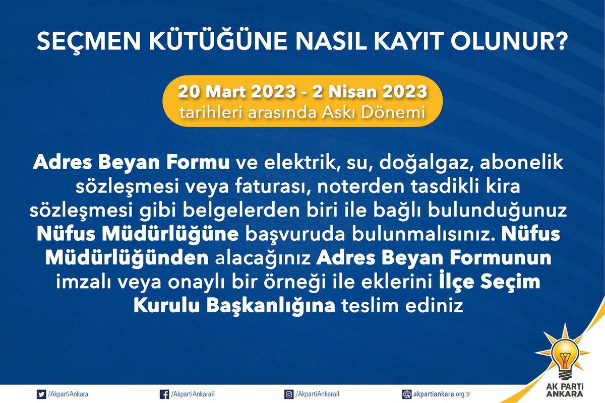 Seçmen kütüğüne nasıl kayıt olunur?

👇🏻