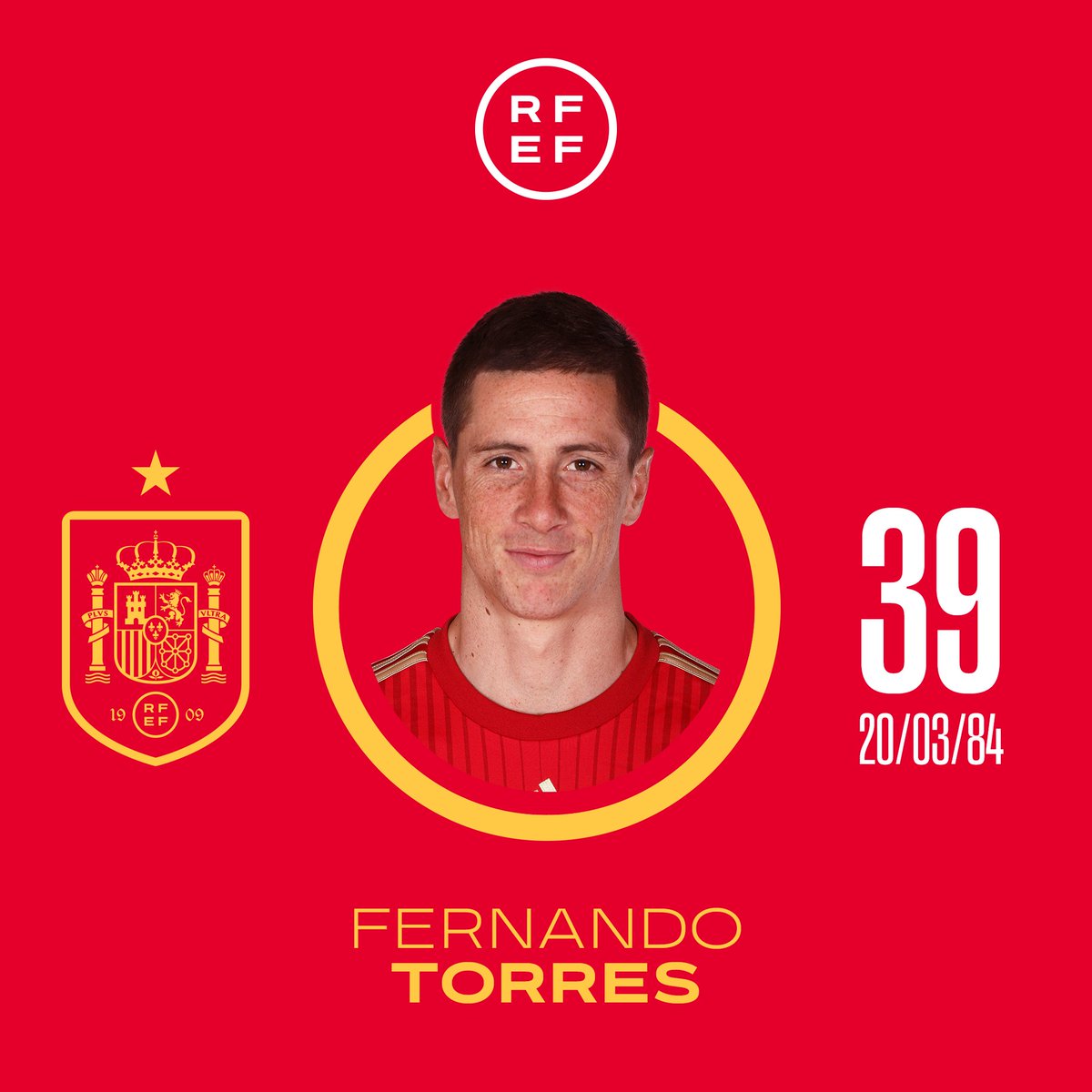 SEFutbol's tweet photo. 🏆 Campeón del mundo y doble campeón de Europa, se dice pronto, ¿eh?

Hoy no cumple años un futbolista, cumple años una 𝐋𝐄𝐘𝐄𝐍𝐃𝐀 de la @SEFutbol.

🎂 ¡¡MUCHAS FELICIDADES, Fernando @Torres!!

#VamosEspaña | #EURO2024 https://t.co/BbPA6eBgYK