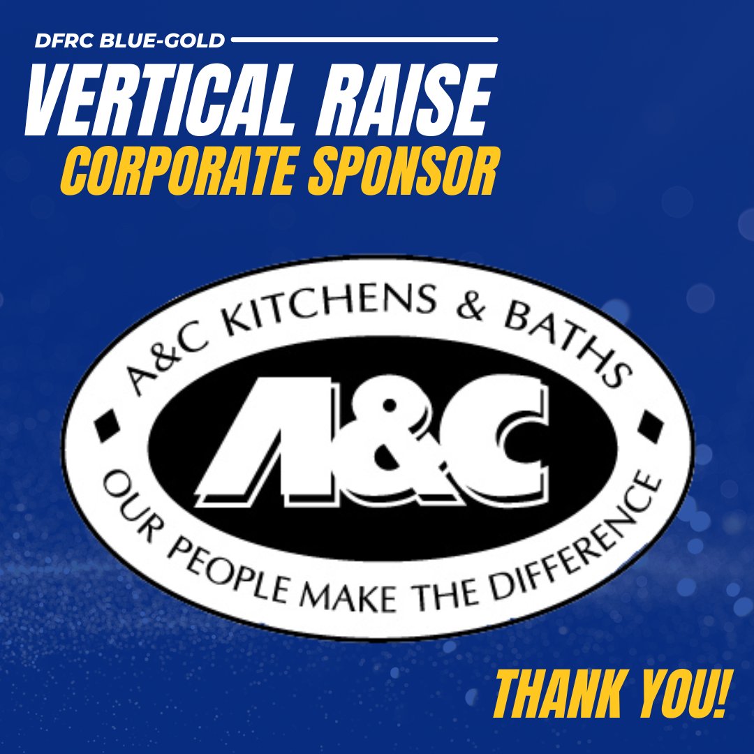 DFRC Blue-Gold family, friends, and supporters – Our Vertical Raise online fundraiser is back!! Thank you to our Corporate Sponsors: Grotto Pizza, A&C Kitchens and Baths, and Action Discount Tire for their support of the DFRC Blue-Gold Program!