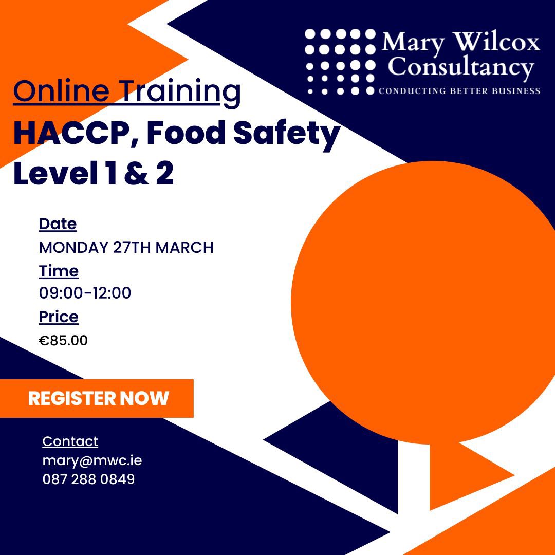 Are your staff Food Safety compliant if they are new to the business or there certification is out of date then we have got you covered just a few spaces left give us a call . #Haccpcertification #Foodsafety #haccp #safefood #kitchenporters #barista