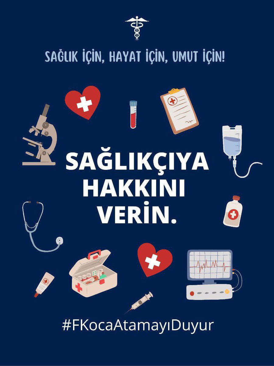 Yıl bitmeden hemen ardına denilen atamayı yeni yılın üçüncü ayına gelmemize rağmen hala beklemekteyiz bu sürecin hızlıca tamamlanmasını ve kılavuzun en kısa sürede yayımlanmasını talep ediyoruz
<a href="/saglikbakanligi/">T.C. Sağlık Bakanlığı</a>
<a href="/drfahrettinkoca/">Dr. Fahrettin Koca</a>
#FKocaAtamayıDuyur