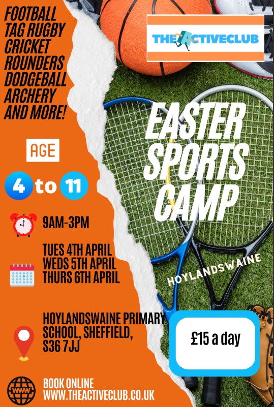 Once again we are hosting a holiday sports camp. Make sure you book early to avoid disappointment.
