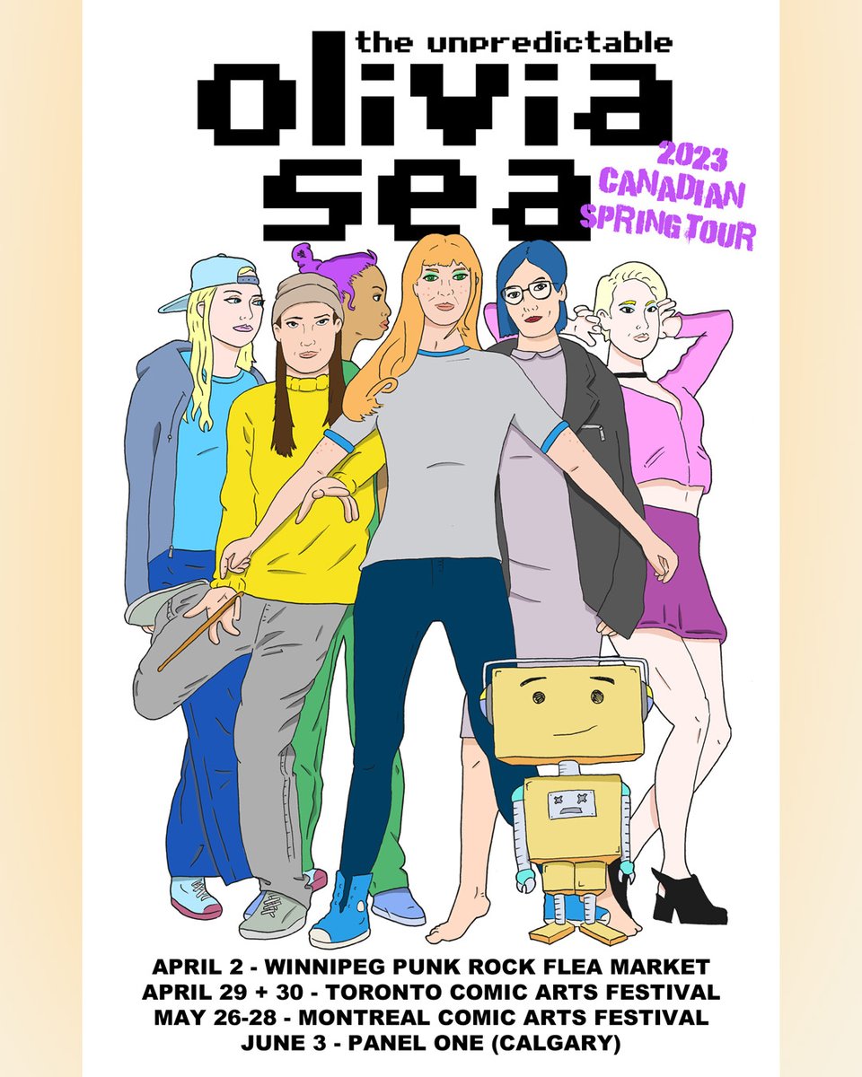 Super excited to announce I'm taking my comic on the road this spring! Catch me at <a href="/TorontoComics/">TCAF The Toronto Comic Arts Festival</a> @panel_one <a href="/FBDM_MTL/">Festival BD Montréal</a> #wpgpunkrockfleamarket