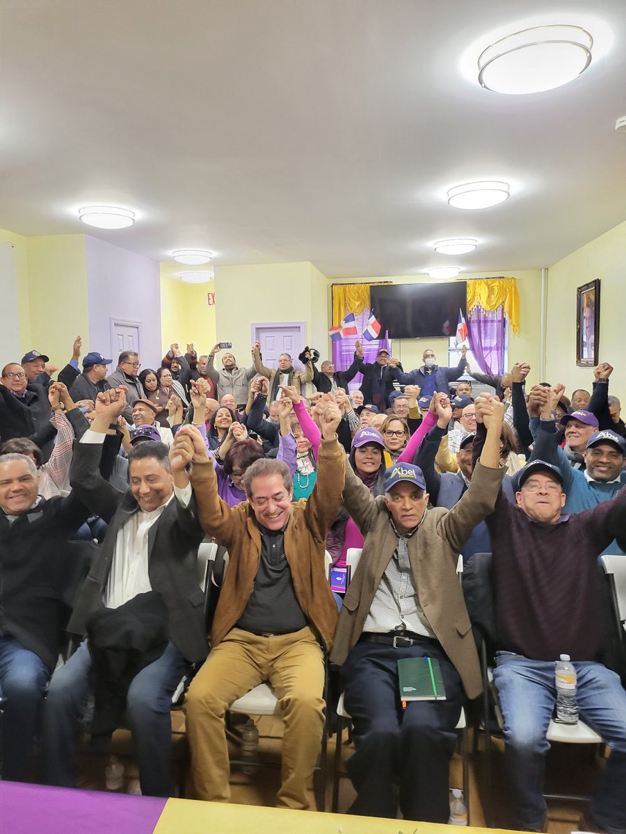 El PLD en Nueva York trabajando unido para llevar a Abel Martinez a la Presidente en 2024.