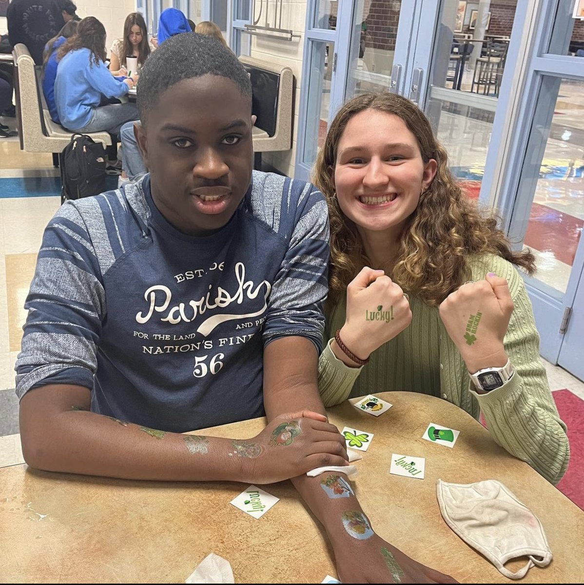 BestBuddiesVADC's tweet photo. Feelin’ so LUCKY to have so many amazing friendships because of Best Buddies 🍀🤍💚 https://t.co/mbFDQGX5Eb