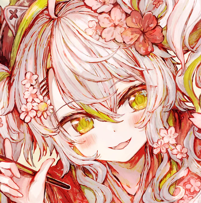 【カモミの絵が京扇子になる!】絵守未来さん×アニメイトさんの企画「#美少女京扇子 クラファン」にてイラスト描かせていただきました!3月31日(金)23:59までの開催です!伝統技術である京扇子の職人さんを応援するプロジェクト!熱い企画ページは引用先見て! 