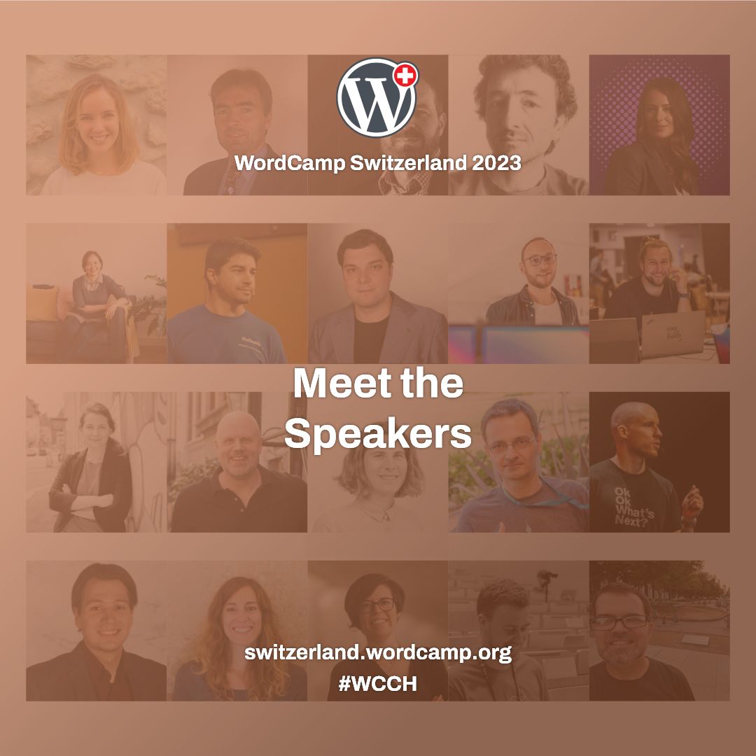 wcswitzerland's tweet photo. #WordCampSwitzerland is next week, so it's high time to meet all the great speakers who will be present. https://t.co/tT7iL15wJU
Haven't got your ticket yet? You can still purchase one until 22 March!
#WCCH #WordPress #WordCamp https://t.co/ToWZftHUXh