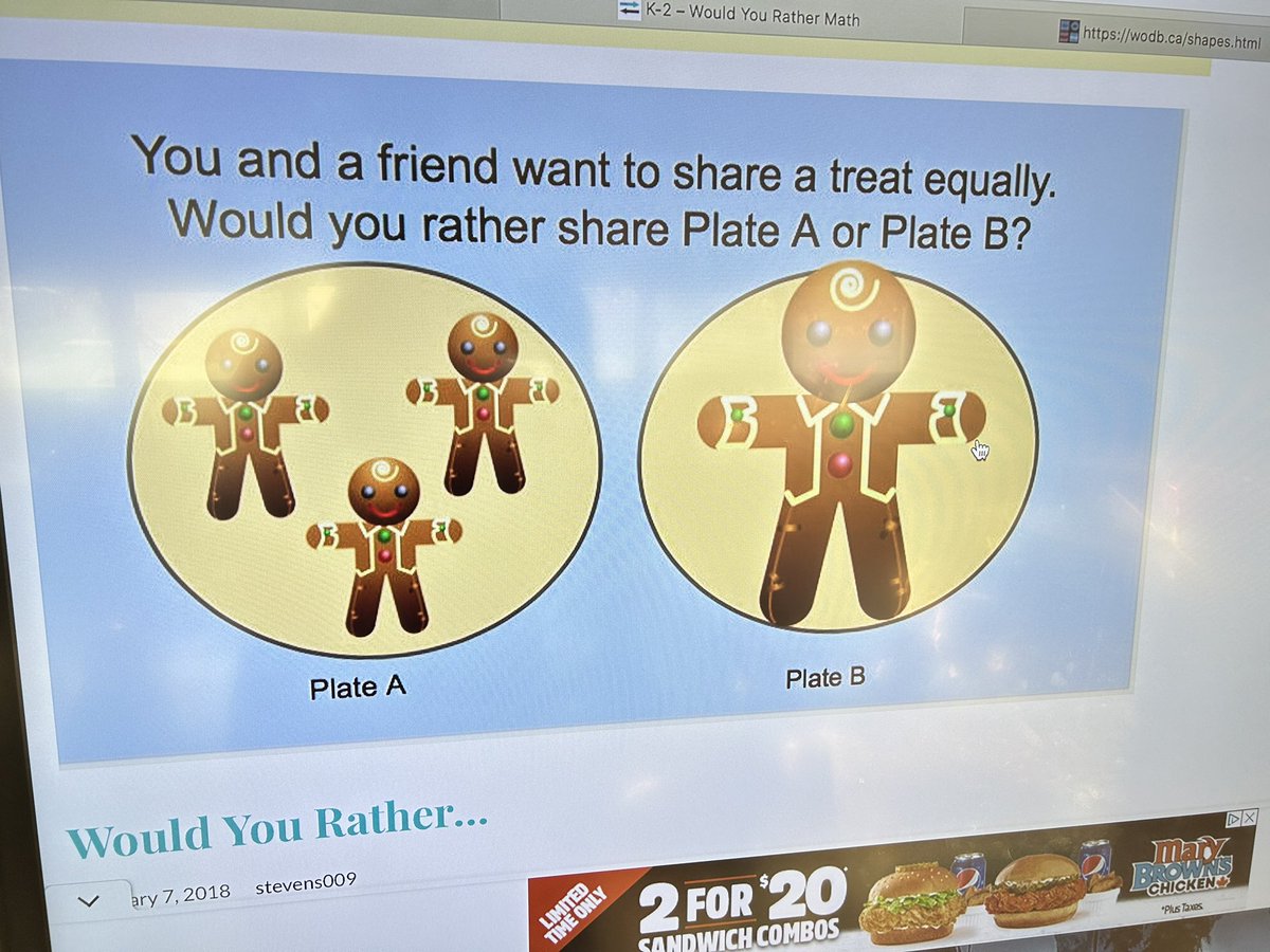 AddisonHAB's tweet image. What would your rather choose? We continued learning about how we can explain our mathematical thinking during circle time. @BelParkCBE #mathtalks #cbemath #werarecbe