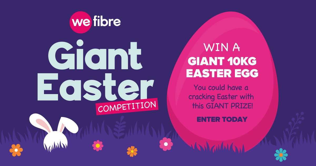 🐣Who's egg-cited for Easter? You and your family could have a cracking time with our giant 10kg chocolate egg. One lucky person will win a 10kg egg, that's one serious amount of chocolate. 🍫
To be in with a chance of winning head over to our FaceBook page for more details.