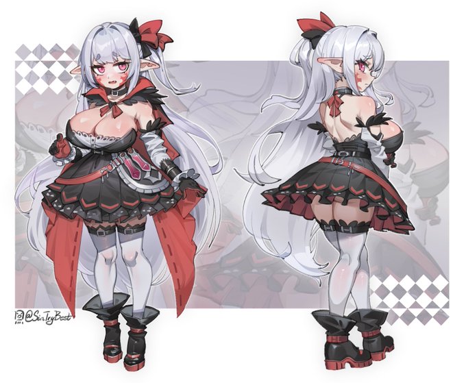 🦇ドリス🦇
Oppai Loli Vampire

古い吸血鬼血族の一員
内向的な性格
でも、いざというときに行動する勇気は常に持っています
ゴーランス帝国黒の森前線要塞都市ギビダザリアに魔薬を売る店を開きました

※イラストはSin先生( @SinTryBest  )に製作して頂きました 