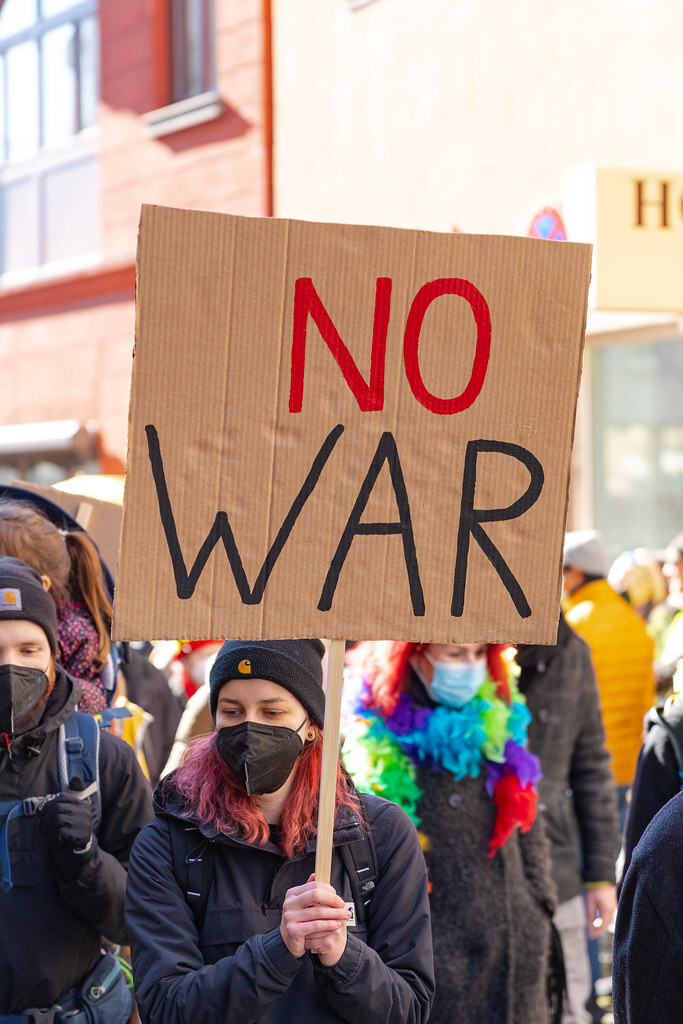 dronepicr's tweet photo. No War | Protest sign against the Ukraine war at the Rosenmontag Peace Demonstration in Cologne, my new photo on #Flickr https://t.co/HSAaP2i96U #Photography #travel #photo #ttot #vacation #wanderlust #holiday #travelblog https://t.co/ruN2omrfOZ