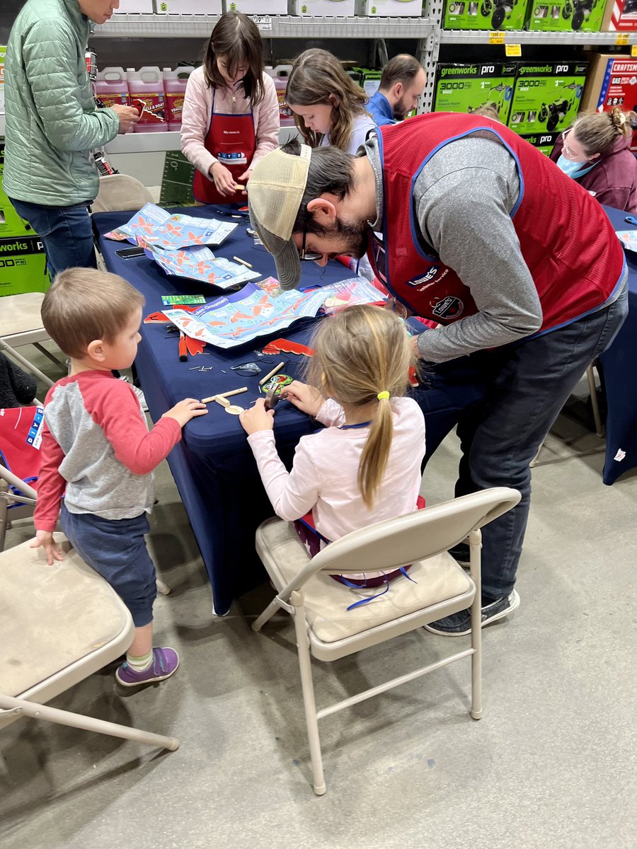 Meet Austin! Educator by day, Lowe’s Cashier by night! Couldn’t have had a better partner to help our future Lowe’s shoppers during our Kids Clinic! <a href="/terpsfan08/">Scott Willis</a> <a href="/DustinCornell5/">Dustin Cornell</a>