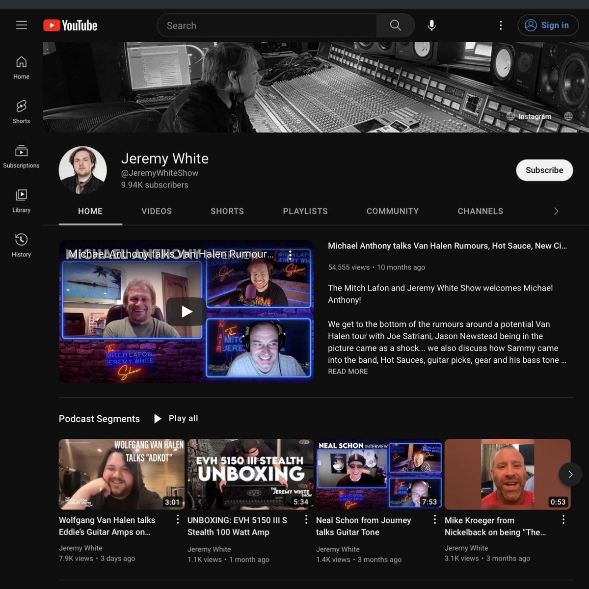 Happy Monday everyone! 

My YouTube channel is nearly at 10,000 subscribers and I would LOVE if you could help me crack that number this week. Link is below to subscribe! Lots of great new content coming soon 🤘🏻⚡️🔥 #podcast #guitar #musicinterviews 

YouTube.com/jeremywhiteshow
