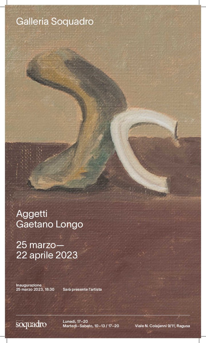 #Arte Nelle opere di Gaetano Longo, in mostra alla galleria Soquadro, c'è una ricerca stilistica di matrice analitica, fatta di lunga osservazione, di sguardi intimi e azioni avvedute. 
inpressufficiostampa.com/2023/03/ragusa…