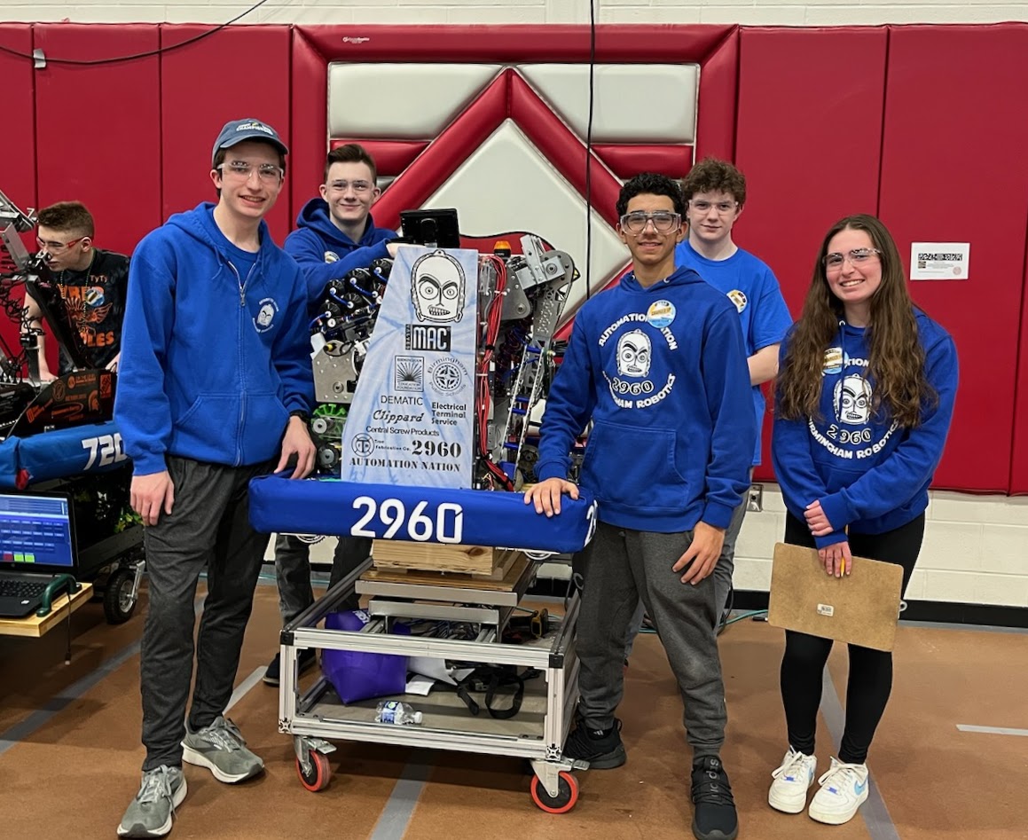 Congratulations to the Birmingham Robotics Team, Automated Nation, for finishing 5th in the District Competition this past weekend in Muskegon.