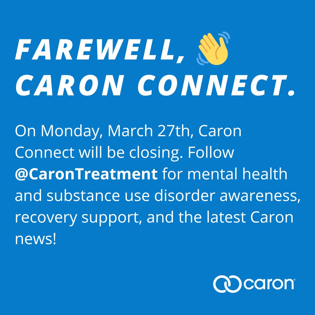 CaronConnect's tweet image. Community is essential to recovery — we’re grateful to our alumni and families who continually uplift one another and remind us that recovery is possible. Follow @CaronTreatment for mental health and substance use disorder awareness, recovery support, and the latest Caron news.