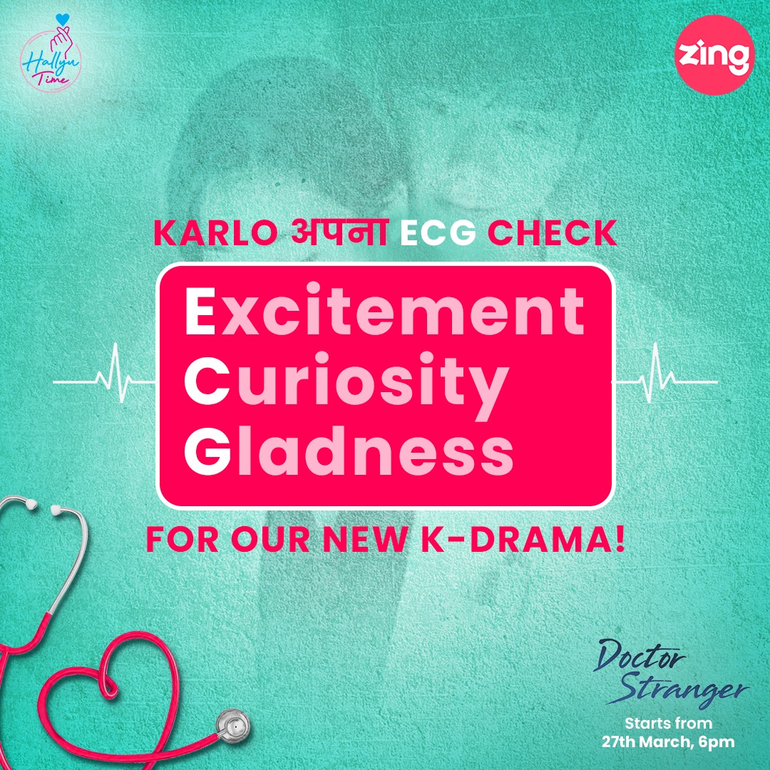 zingtv's tweet photo. #HallyuTime | Apna ECG check किया kya? 🤭

Watch #DoctorStranger starts 27th March, har Mon - Fri at 6 PM only on Zing 💫
.
.
.#ZhangLiang #KimSangJoong #KimYongGun 
#doctorstranger #jongsuk #leejongsuk #KangSoRa #JinSeYeon #ParkHaeJin #ParkHoon #StaticContent https://t.co/59dR58sC5H