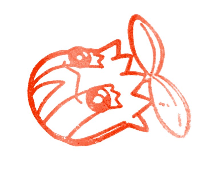 no humans pokemon (creature) simple background white background monochrome red theme animal focus  illustration images