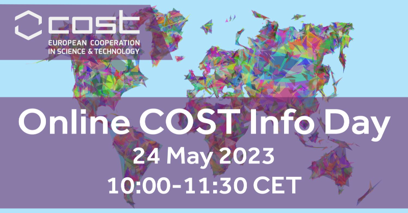 COSTprogramme's tweet photo. 📣 Calling all researchers and innovators. All career stages and fields of research welcome! Join our online COST Info Day on 24 May to learn how to join a COST Action or submit a COST Action proposal.

Agenda &amp; registration ⬇️

#COSTactions #EUResearchArea #HorizonEU