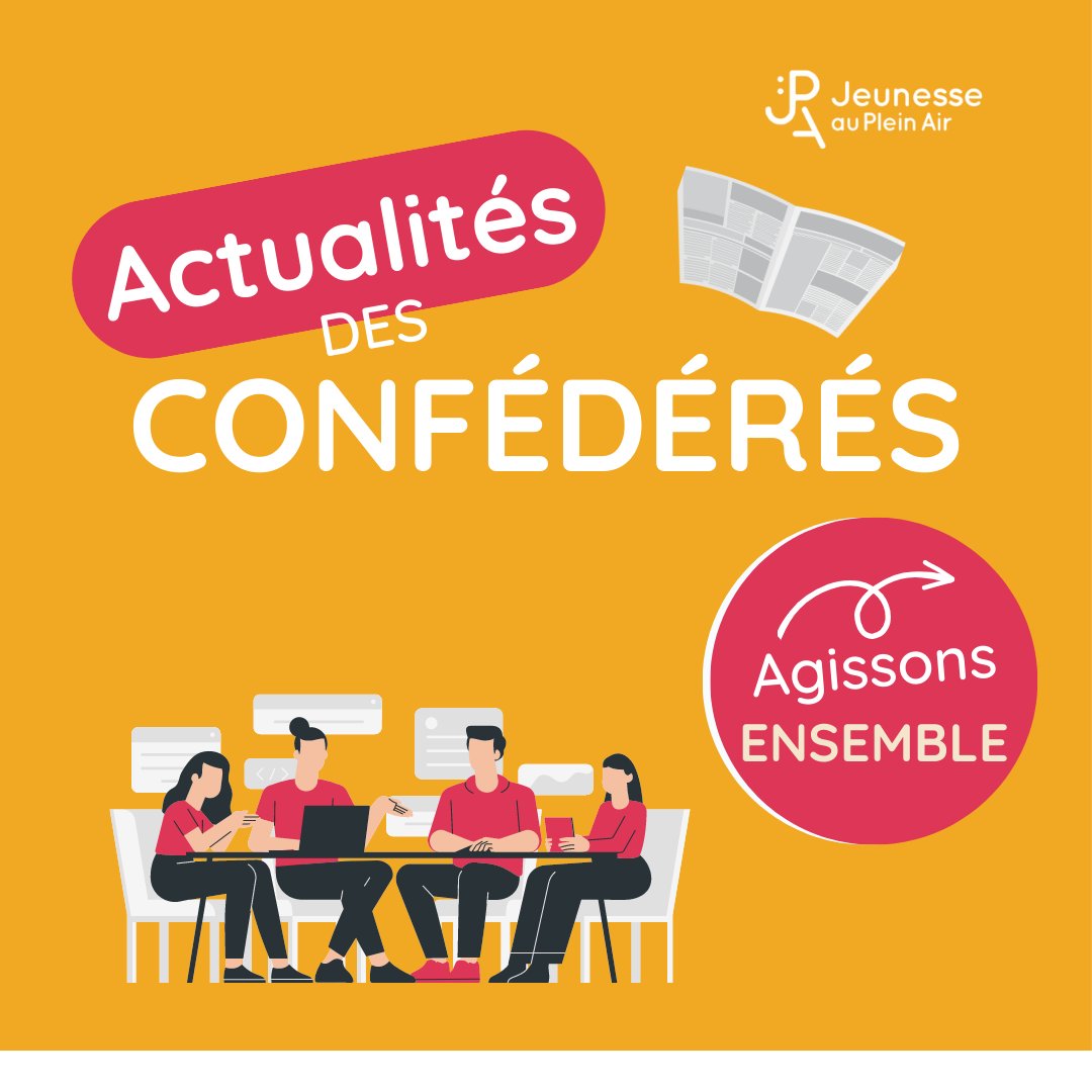 JPA_nationale's tweet photo. 🚨En 1 minute, le résumé des actualités des confédérés 🚨
👥Agissons ensemble pour défendre nos valeurs !
➡️Pour s'inscrire à la journée de la Confédération de JPA (réservée aux membres de JPA) : https://t.co/jfUfGgeDsZ
@CROQVACANCES @FGPEP @LeoLagrange @Injep #DJEPVA #CNAF https://t.co/RS5HglVH9u