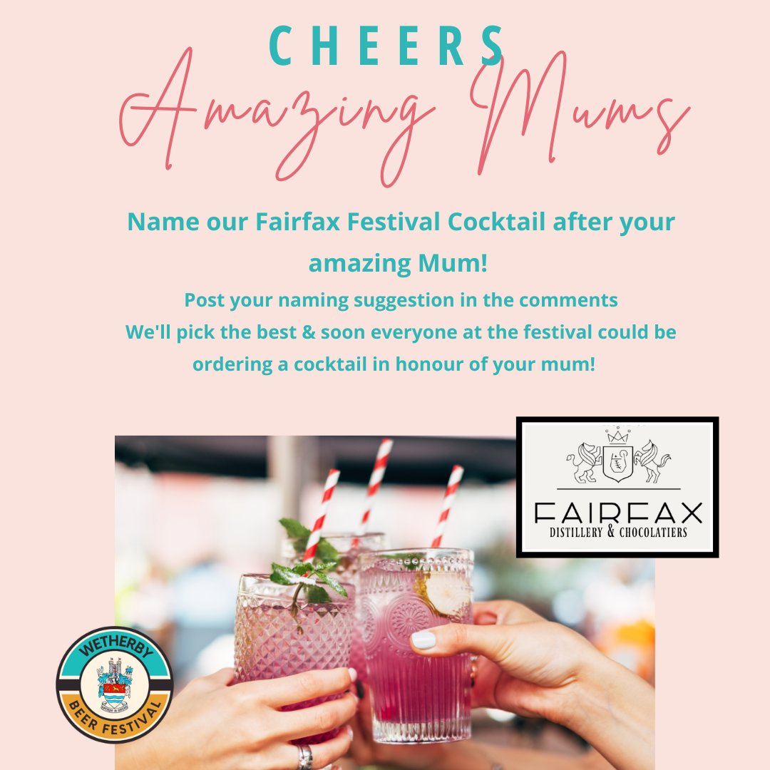 How was your Mother's Day? 

If that card didn't quite cut it, we're still all ears to your suggestions for our signature cocktail name @FairfaxDistills 

Make your recommendation below! @wetherbyrfc #wetherbybeerfest