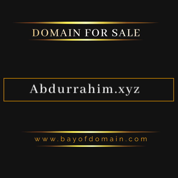 BayofDomain's tweet photo. Attention to all those looking to establish their online presence with a personal brand! Abdurrahim-xyz is a premium domain name that is now available for purchase.#Abdurrahim #PersonalBrand #Entrepreneur #Influencer #ThoughtLeader #DomainForSale #DomainForSale #UniqueDomainName https://t.co/PQ9Jqqo6xt
