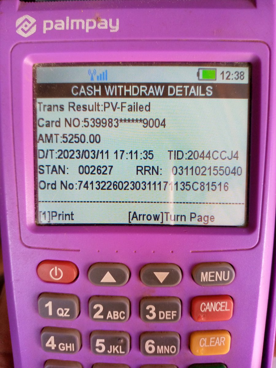 CodexKenth's tweet image. At my bank @gtbank,@gtbank_help I have not gotten my reversal of an error transaction with @Palmpay POS since on the 11/03/2023. Conversely, u are not also responding to my chat.  Please reverse my money. Attached is the transaction snapshot.