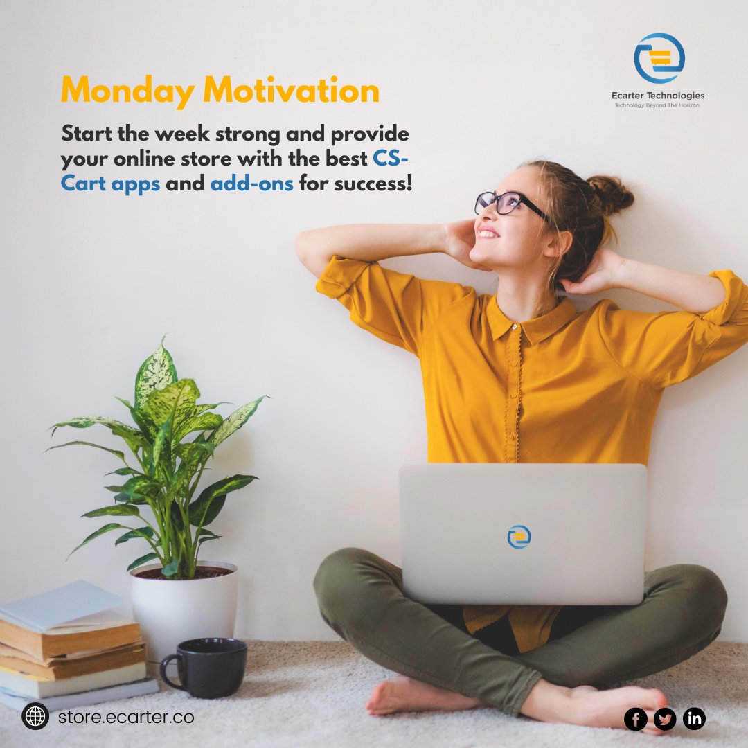 EcarterTech's tweet image. Happy Monday! Let&apos;s start strong with the best CS-Cart solutions on the market. At Ecarter Technologies, we&apos;re here to exceed your expectations with custom apps and specialized addons. Let&apos;s achieve your online store goals together! 💪🏼💻🛍️ #MondayMotivation #CSCart #marketplace