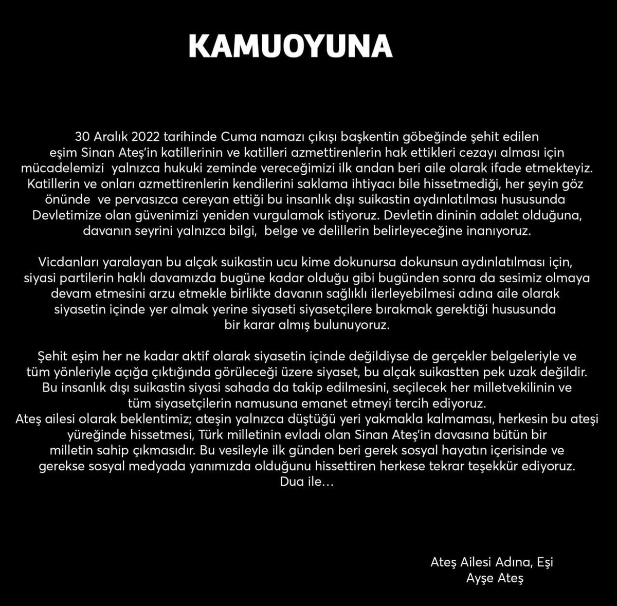 “Devletin dini adalettir.”

#SinanATESicinAdalet