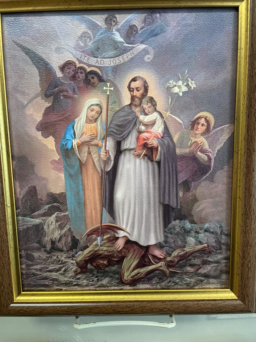 SacredDawn_'s tweet photo. Today we celebrate the Solemnity of Saint Joseph! Patron of the church, terror of demons, head and protector of the Holy Family; pray for us! https://t.co/7godqNUCo2