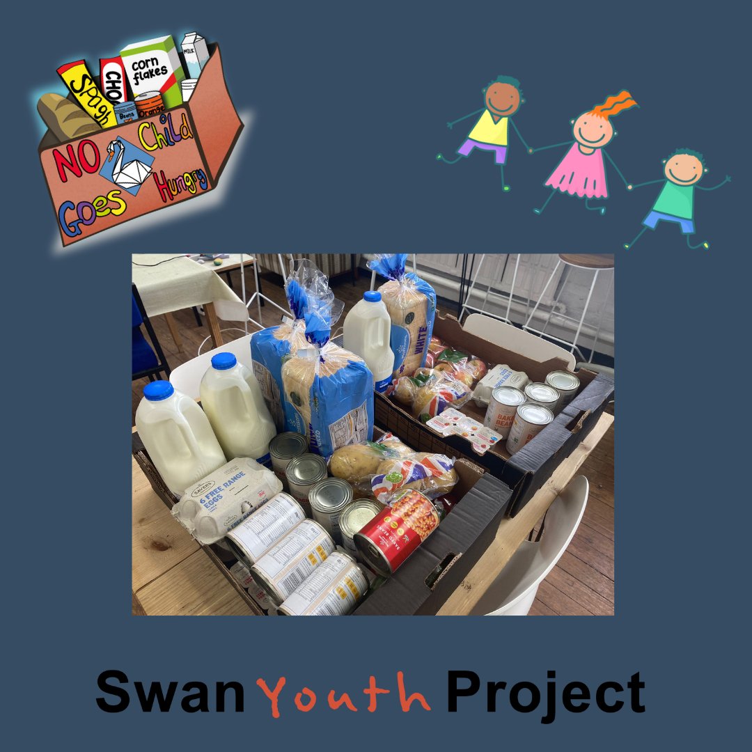Our no child goes hungry food parcels are ready for collection between 1pm and 4pm today.
Please contact Lucy on 01366 386259 or lucy@swanyouthproject.org for more information 
#nochildgoeshungry #supportingthecommunity