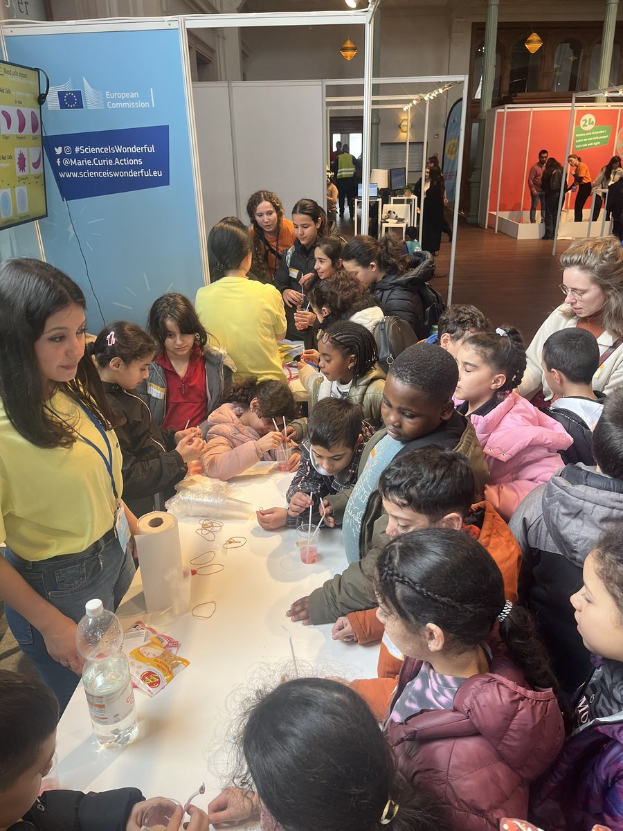 I had the amazing opportunity to be selected as an exhibitor at the #ScienceIsWonderdul fair in Brussels as an <a href="/MSCActions/">Marie Skłodowska-Curie Actions</a> fellow. Gladly, my proposal has won the competition for this year. 
I was very happy to share with the pupils my passion for blood research <a href="/stef8227/">stef8227</a>