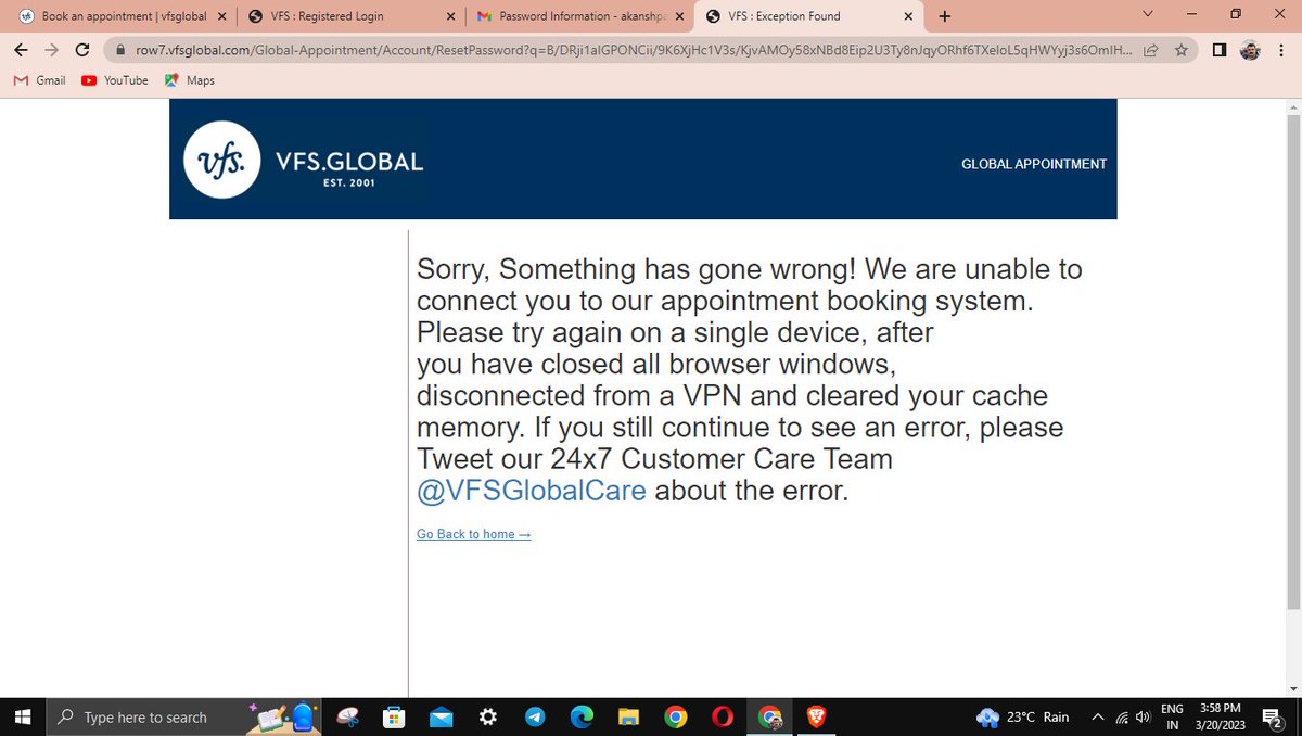 akansh_97's tweet photo. @vfsglobalcare hello I am trying to reschedule my appointment but I am unable to . Kindly can you help me in this regard. https://t.co/sNDEtHBtSd