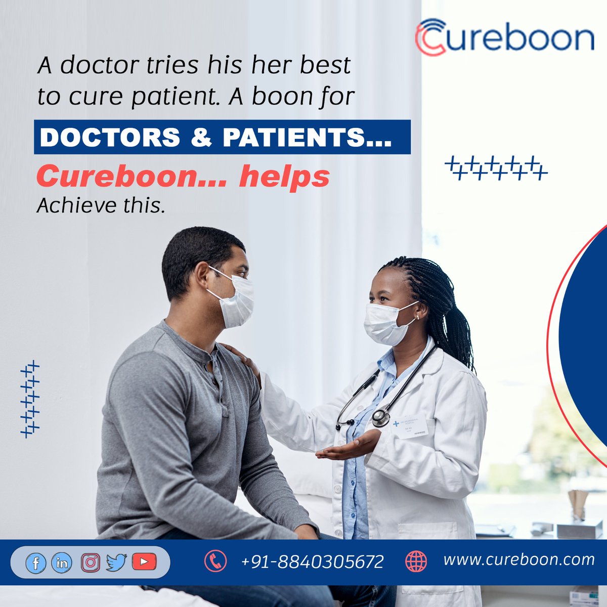 Cureboon1's tweet photo. Check out #Cureboon, a revolutionary platform for doctors and patients to collaborate, and make sure everyone gets the best medical care possible.
.
.
.
https://t.co/tRyNIFuIVg
8840305672
#careforeveryone #qualitycare #doctorconsultation #telecommunications #cureboon https://t.co/mOob6kXepr