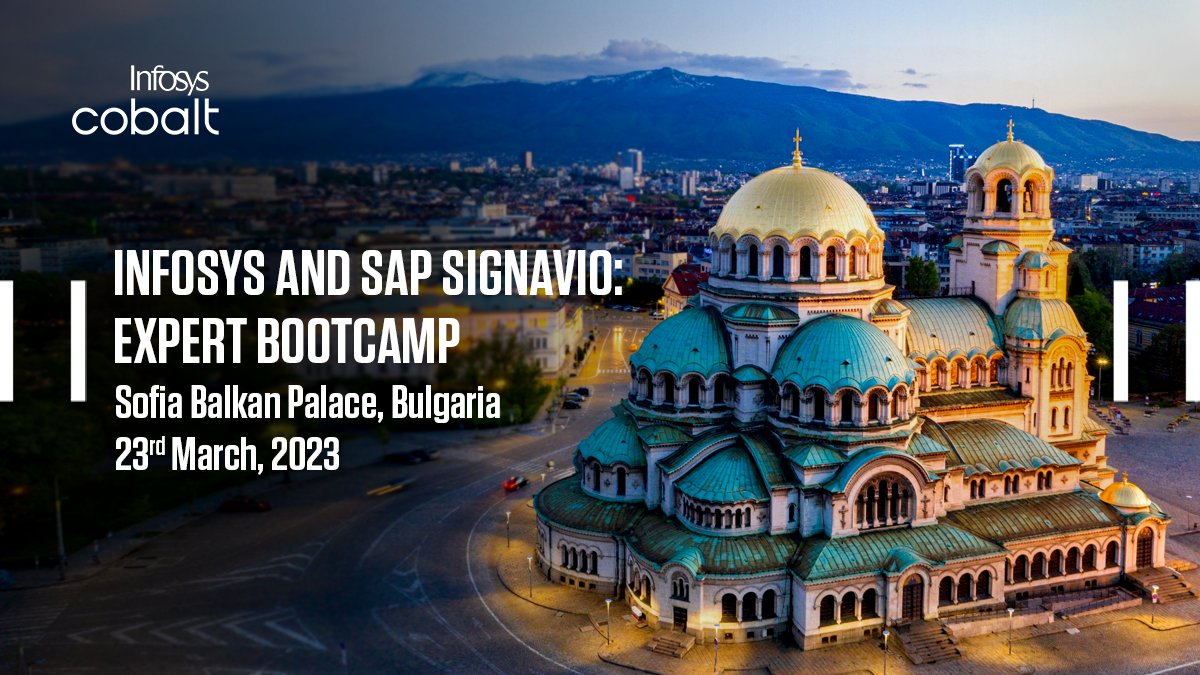 InfosysEvents's tweet photo. Infosys and SAP Signavio come together for a day long expert bootcamp in Sofia, Bulgaria to focus on #BusinessProcessIntelligence and how best to leverage SAP Signavio in digital transformation projects. https://t.co/OkOiCtCxZC #InfySAPServices https://t.co/Uk9OE9HSPd