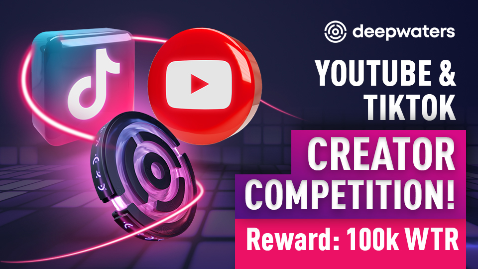 aw3_xyz's tweet photo. Our latest creator competition is live! This event will be open to all creators on #TikTok &amp; #YouTube who create a video that promotes #Deepwaters in a creative way. 
Videos must include the hashtags #Deepwaters #WTR  in the caption or description &amp; tag deepwatersxyz on tiktok! https://t.co/jphxJOZ7oO