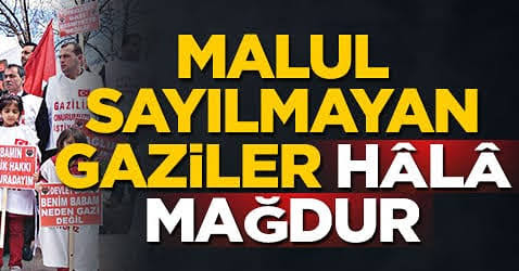 #GaziSayılmayanlaraSözVerdiniz
Gaziler bir ülkenin onurudur
@RTErdogan  @fuatoktay @dbdevletbahceli @TBMMresmi 
@tcsavunma @celebimehmeta 
@mustafaelitas @yilmaz_ismet58 
@_cevdetyilmaz @AvOzlemZengin