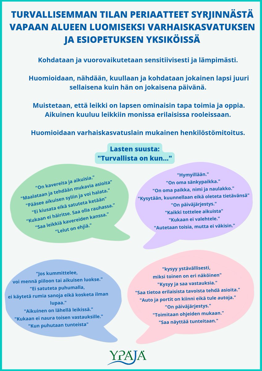 YpajanKunta's tweet photo. Ypäjän kunta julistautui viime vuonna syrjinnästä vapaaksi kunnaksi. Toiminta on saatu polkaistua käyntiin tämän vuoden puolella ja nyt rasisminvastaisen viikon kunniaksi julkaisemme ohessa sivistystoimen yksiköiden turvallisemman tilan periaatteet.
#Ypäjä #syrjinnästävapaa https://t.co/wFvVVxs3lh