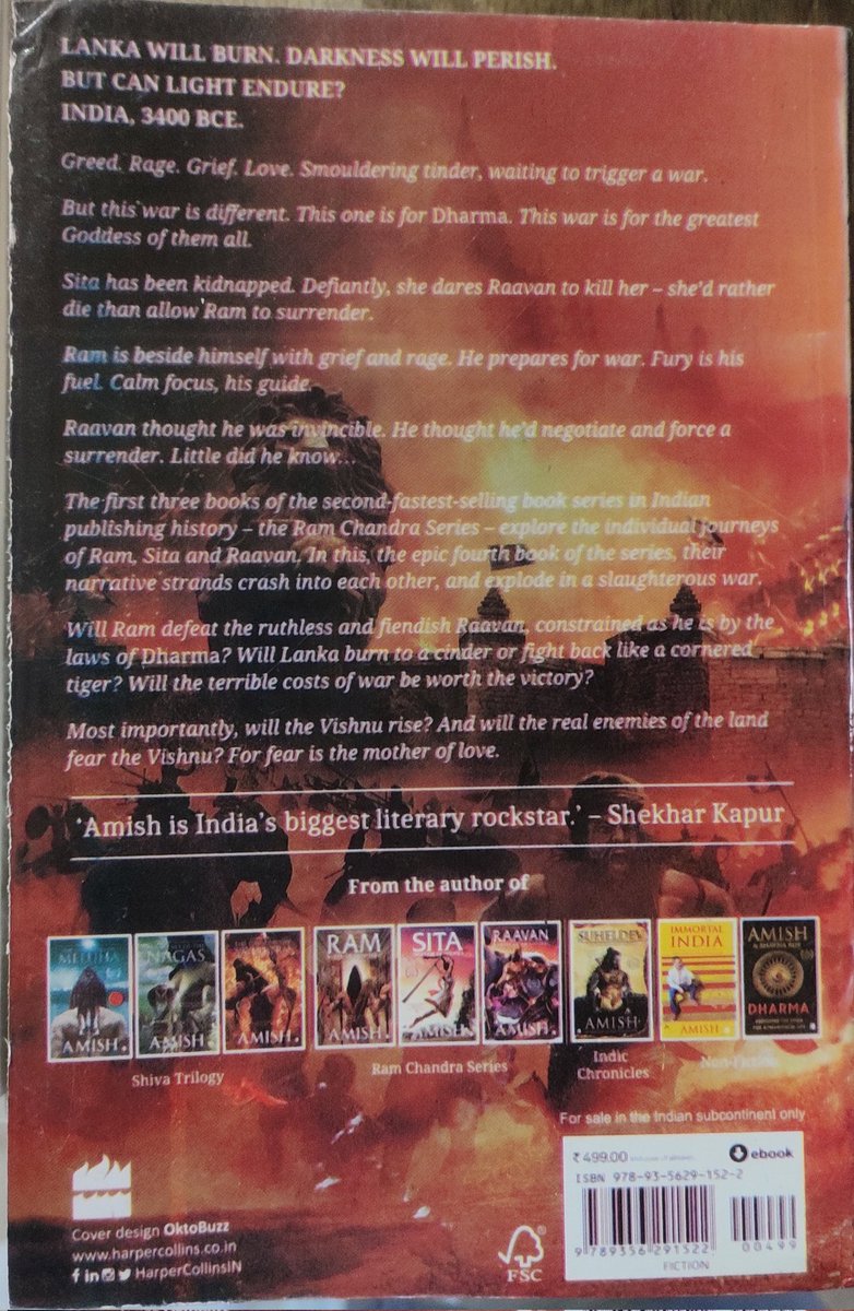 saintthanatoss's tweet photo. @authoramish is this original copy of your book. I have ordered it from @Flipkart. Looks like a pirated copy. How can I identity the original one ? https://t.co/erp8ASH8mF