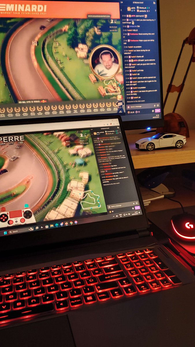 minardisimsport's tweet photo. It's so awesome to see how people from different corners of the world chose to watch the racing action on the stream 😍 Thank you for the photos @TiraNaunau &amp; @Elfi75_LH44 🏆🏁
#CircuitSuperstars #Esports #SimRacing #Twitch https://t.co/2meE8zM89o