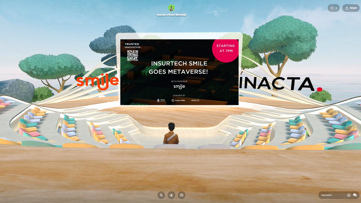 Today is the day! We present the smile.meta Experience at our #TrustedInnovationMeetUp tonight! 

You have the option to follow the event remotely in the Metaverse using link: bit.ly/3YVGw0Q

Register to participate on-site: bit.ly/3YGpF2A