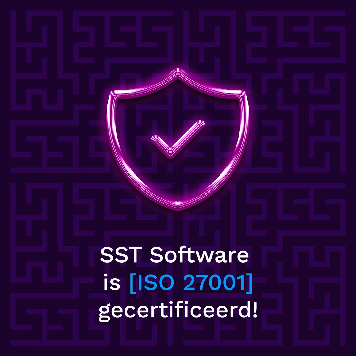 SST Software is [ISO 27001] gecertificeerd! 🎉  Per maart 2023 hebben we de certificering voor de ISO 27001, de norm voor informatiebeveiliging, verkregen. buff.ly/3X12aQu 

#ISO27001 #certificering #certificaat #informatiebeveiliging #information #security #privacy