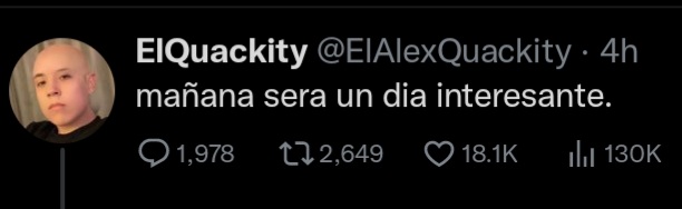 QuackityTagalog's tweet image. 🗑 || Deleted na tweet 👀
Translasyon: bukas ay magiging interesanteng araw