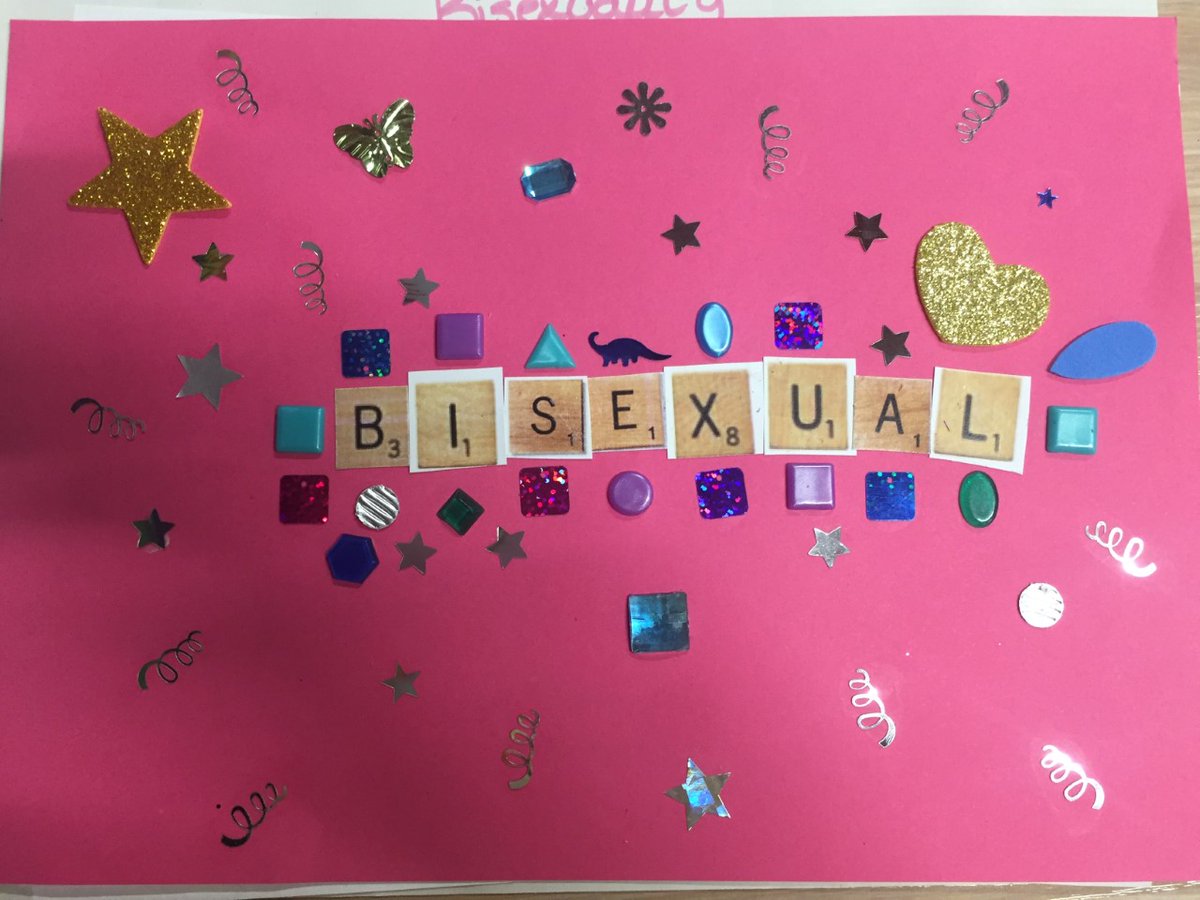 LGBTplusNotts's tweet image. Throw back to the work our young people did during Bisexual Week and Bisexual Visibility Day. They express what bisexuality is and what it means to them.