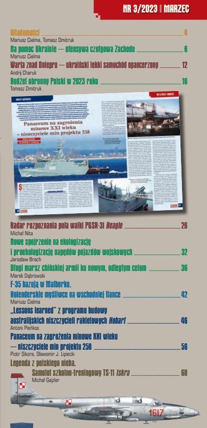 NTWojskowa's tweet image. Zapraszamy do zapoznania się z najnowszym, marcowym numerem @NTWojskowa. Szczegóły na foto, ale w magazynie m.in. #CzołgiUkraina #Budżet dla @MON_GOV_PL #Kormoran  a w dziale historia o prawdziwej legendzie: #TS11 #Iskra. Nic, tylko polecać:)