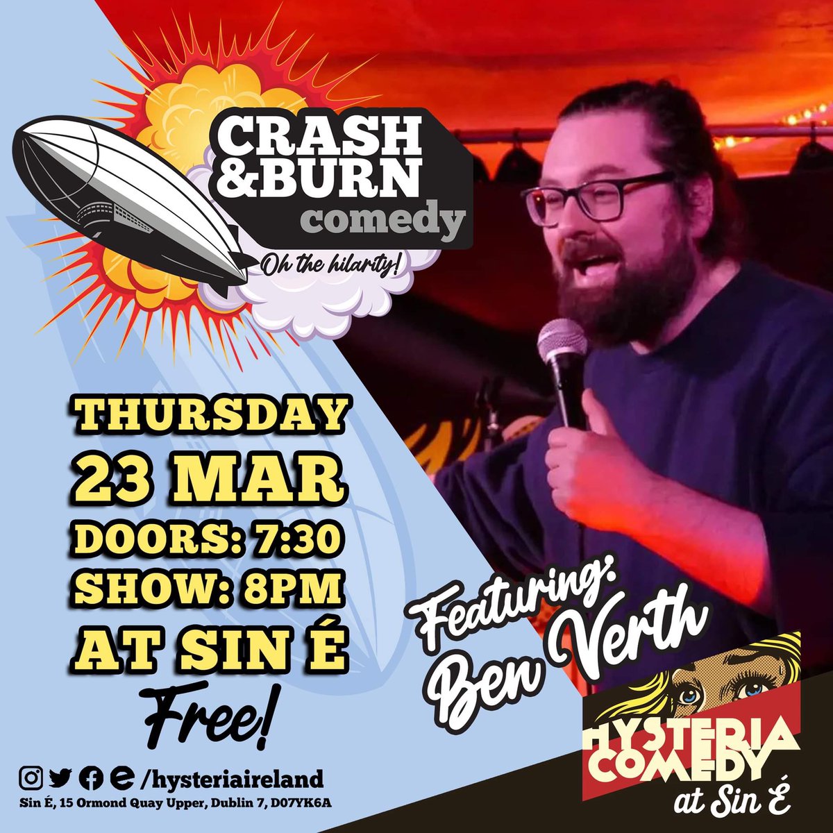 Crash & Burn Comedy tweet media